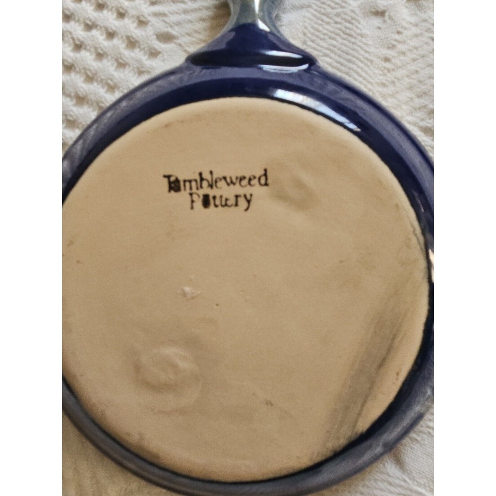 Tumbleweed Pottery Blue Garlic, Cheese Grater Lemon Zester Ginger Dipping Dish - Picture 5 of 7